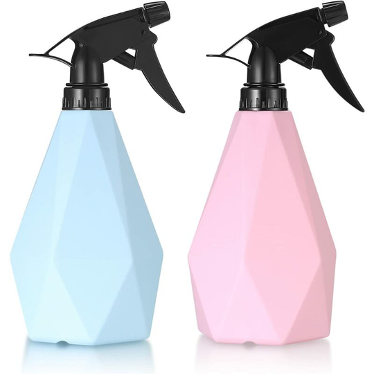 2 Pack 600ml Empty Spray Bottle Plastic Spray Bottles Empty Spray Bottle Refillable Pump Water Mist Sprayer for Garden Plants Kitchen Indoor
