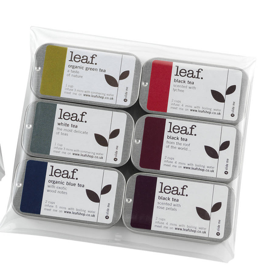 Six Mini Tea Tin Taster Set