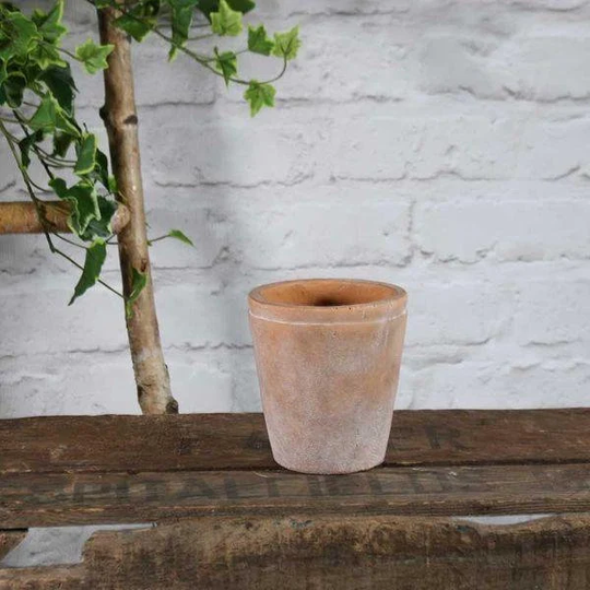 Rustic Ceramic Flowerpot 12cm Classic Terracotta Plant Pot