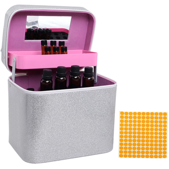 126 Bottles Diamond Storage Box Shining Powder Design Diamond Embroidery Rhinestones Painting Accessory Jewelry Beads Small Parts Hand Bag Shockproof