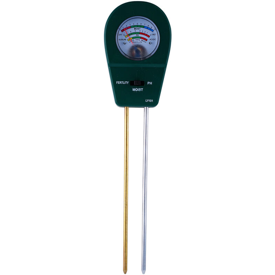 Lifcausal - 3-in-1 Soil Test ph Moisture Meter Fertility Tester Garden Plant Flowers Soil Monitor Tool Multi-Functional Bonsai Moisture ph Analyzer