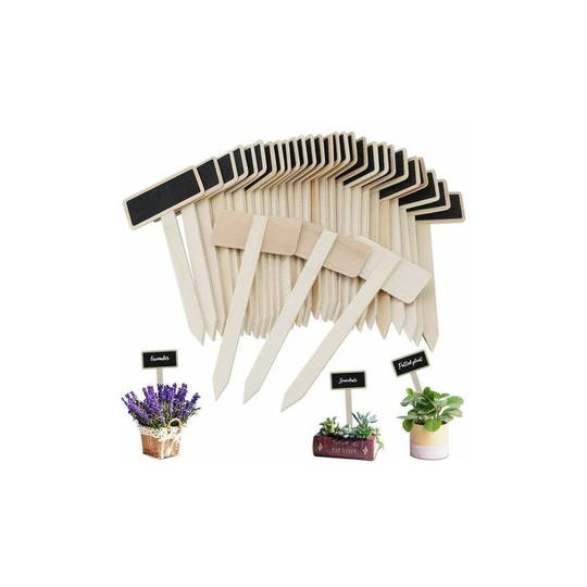 Vegetable vegetable labels, mini wooden table labels for plants for flower pot seed grass vegetables 60pcs