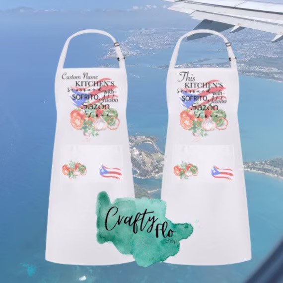 This Kitchen's Seasoned With Sazón, Sofrito, Sazón & Love Apron