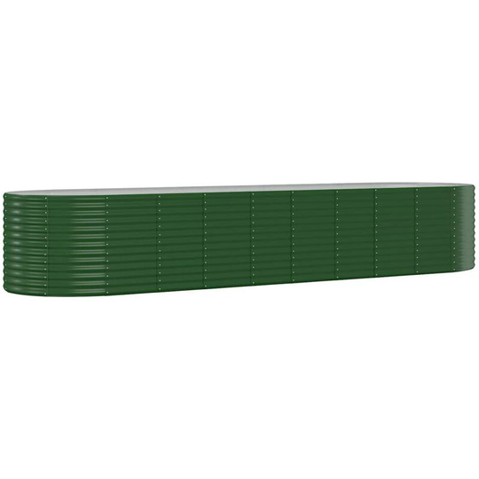 Vidaxl - Garden Planter Powder-coated Steel 396x100x68 cm Green Green