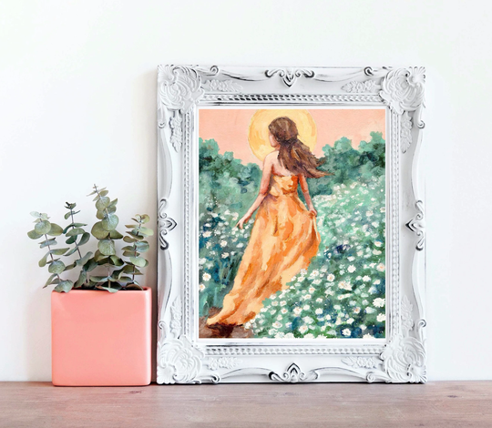 Virgo Season | Maiden Illustration Print 8" X 10