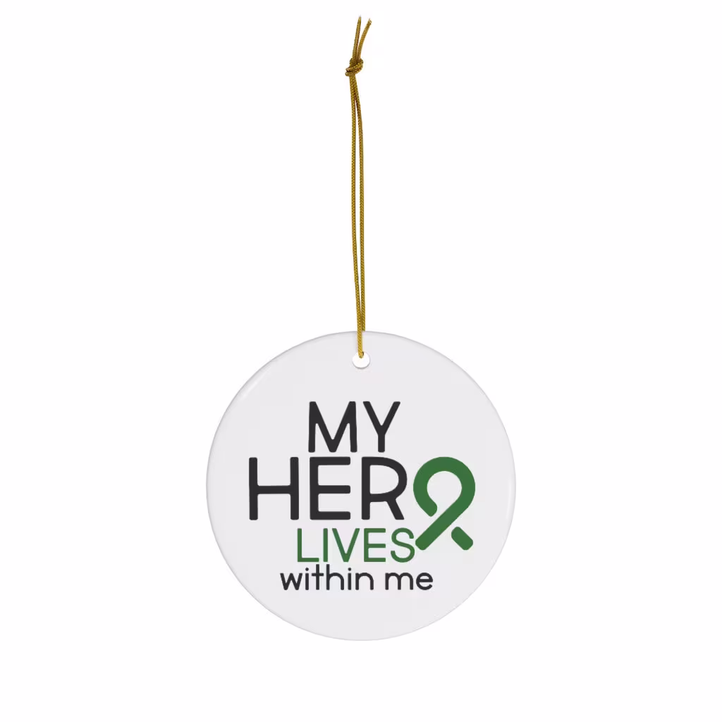 Organ Transplant - Round Ceramic Ornaments Christmas Ornament