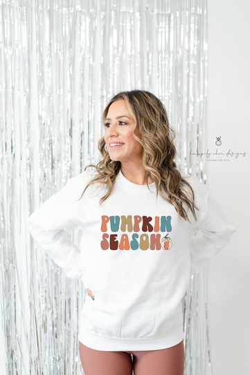 Boho Fall Pumpkin Season Sweater - Sweaters- Halloween Themed Sweaters Mama Mom Funny Tshirt