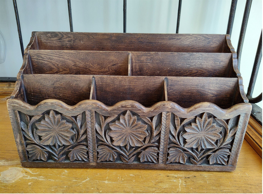 Vintage Lerner Desk Top Organizer Letter Mail Holder