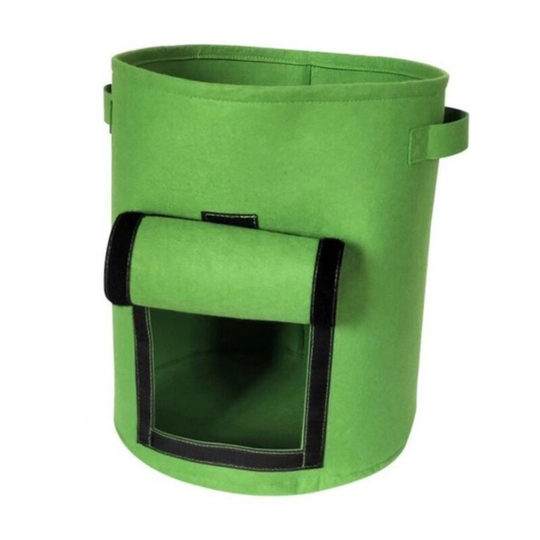 3 Potato Grow Bags, Strawberry Grow Bags Clear Flip Cover Outdoor Grow Vegetable Storage (Green) - Muff