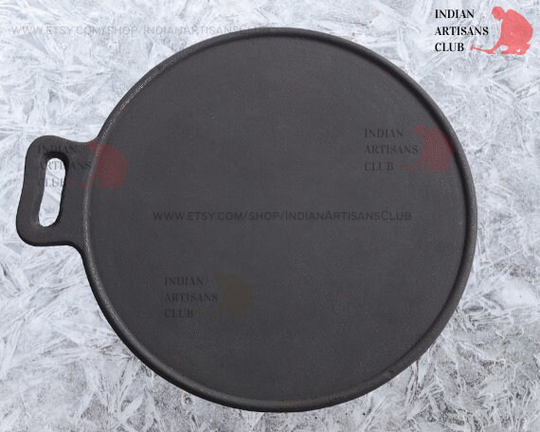 Top Finish Seasoned Cast Iron Tawa, Hotel Dosa Tawa, Ready To Use, Restaurants Pan For Roti/Paratha/Dosa/Uttapam, 20 Inch, 9.2 Kg, High Quality