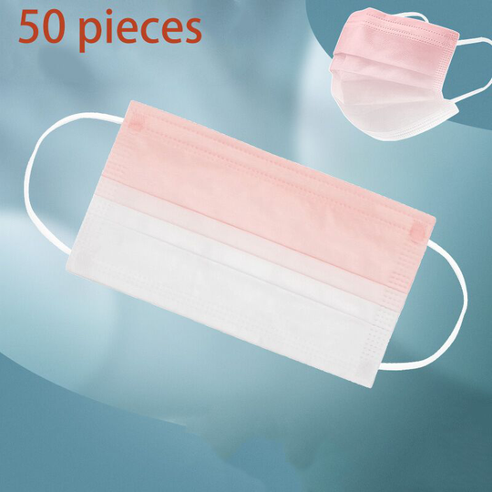 Sun Flowergb - Net Red The same powder blush disposable mask with three layers of melt-blown independent packaging Summer (Maiden powder)