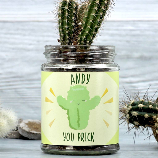 Personalised Cactus Jar Grow Kit