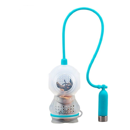 Tea Filter Silicone, Tea Filter Tea Strainer Scuba Shape Silicone Tea Infuser Gift