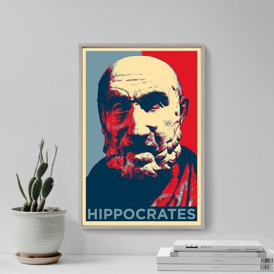 Hippocrates Original Art Print - Photo Poster Gift Home Wall Decor Hope Hippocratic Oath Medicine Philosophy