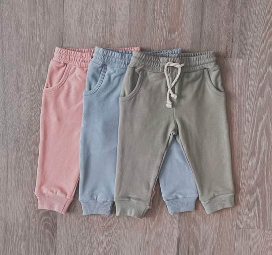 French Terry Organic Baby & Toddler Joggers | Separates Pants/Loungers Gender Neutral Outfit Basics