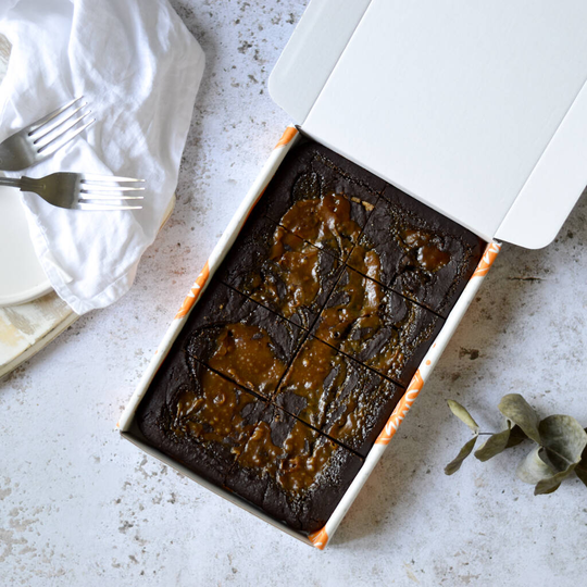 Salted Caramel Biscuit Brownies