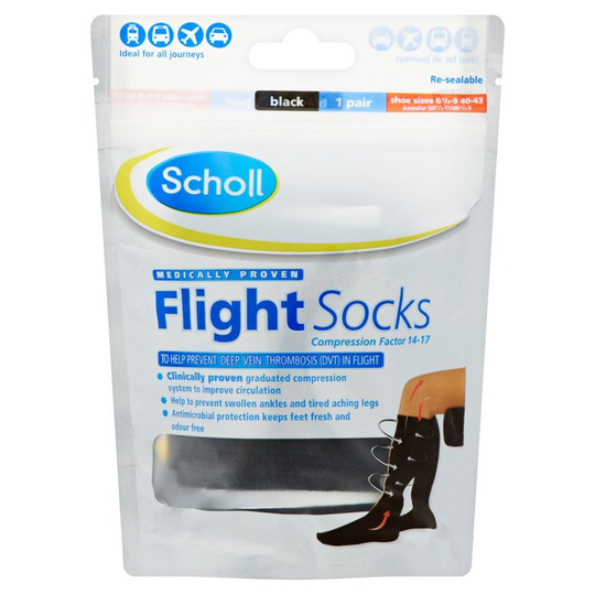 Scholl Cotton Feel Flight Socks Size 6.5 9