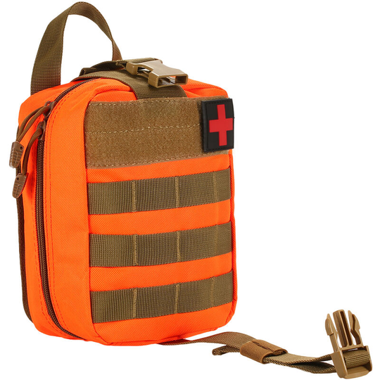 Superseller - Outdoor First Aid Kit Medicine molle Pouch Survival Utility Bag Emergency Responder Medic Bag, Orange - Orange