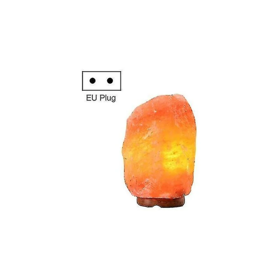 Himalayan Crystal Rock Salt Desk Lamp Night Light With Wood Base