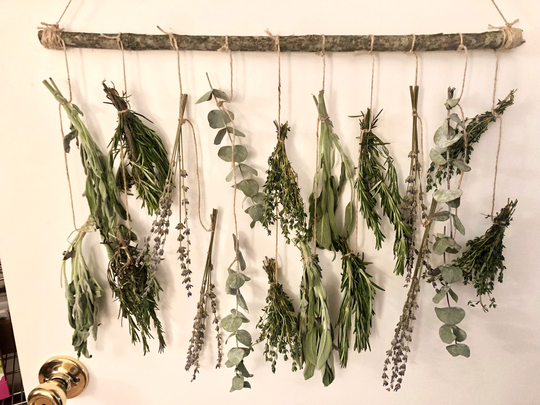 Dried Herbs, Rustic Wall Decor, Hanging