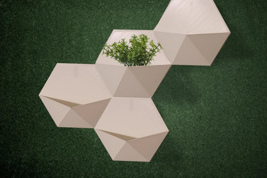 Hexagon Wall Hanging Planter | Succulent Hanging Terrarium Wall Vase