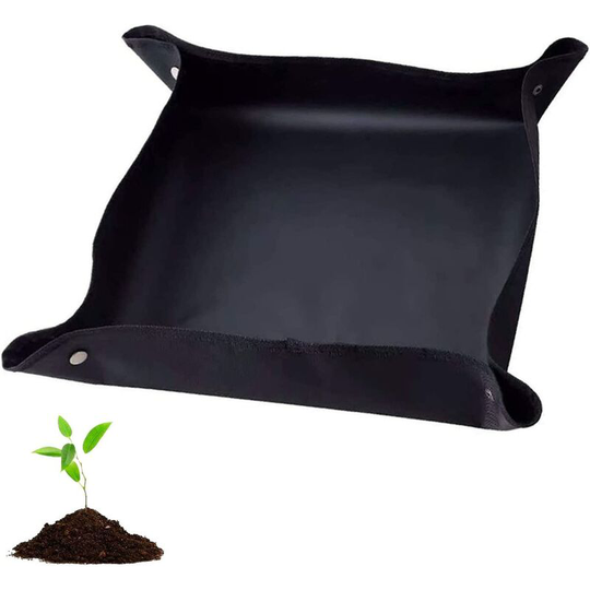 Potting Mat,Waterproof Plant Mat Foldable Gardening Mat Garden Flower Planting Mat for Potting Succulent Plants Indoor Garden Plant Care (75x75cm)