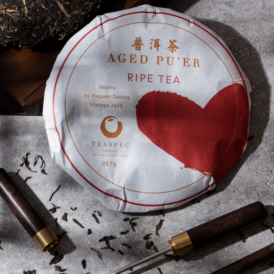 Teaspec Hearty Ripe Pu'er Tea Cake, 357g