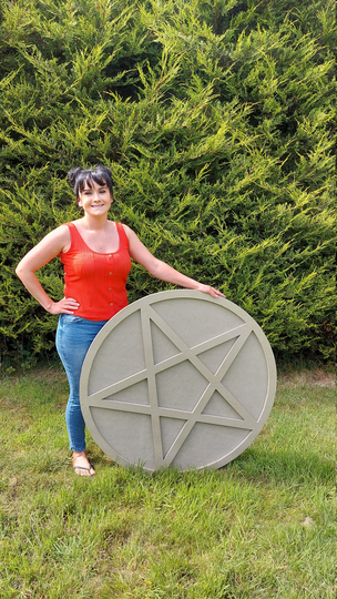 Mdf Pentagram 30-100cm, Fillable Pentagram, Wiccan Wall Hangings, Witch Craft Supplies, Shelf, Crystal Shelf Holder