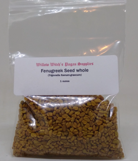 Fenugreek Seed Whole 1 Ounce Wicca Herb Hoodoo Voodoo Witchcraft Pagan Supplies