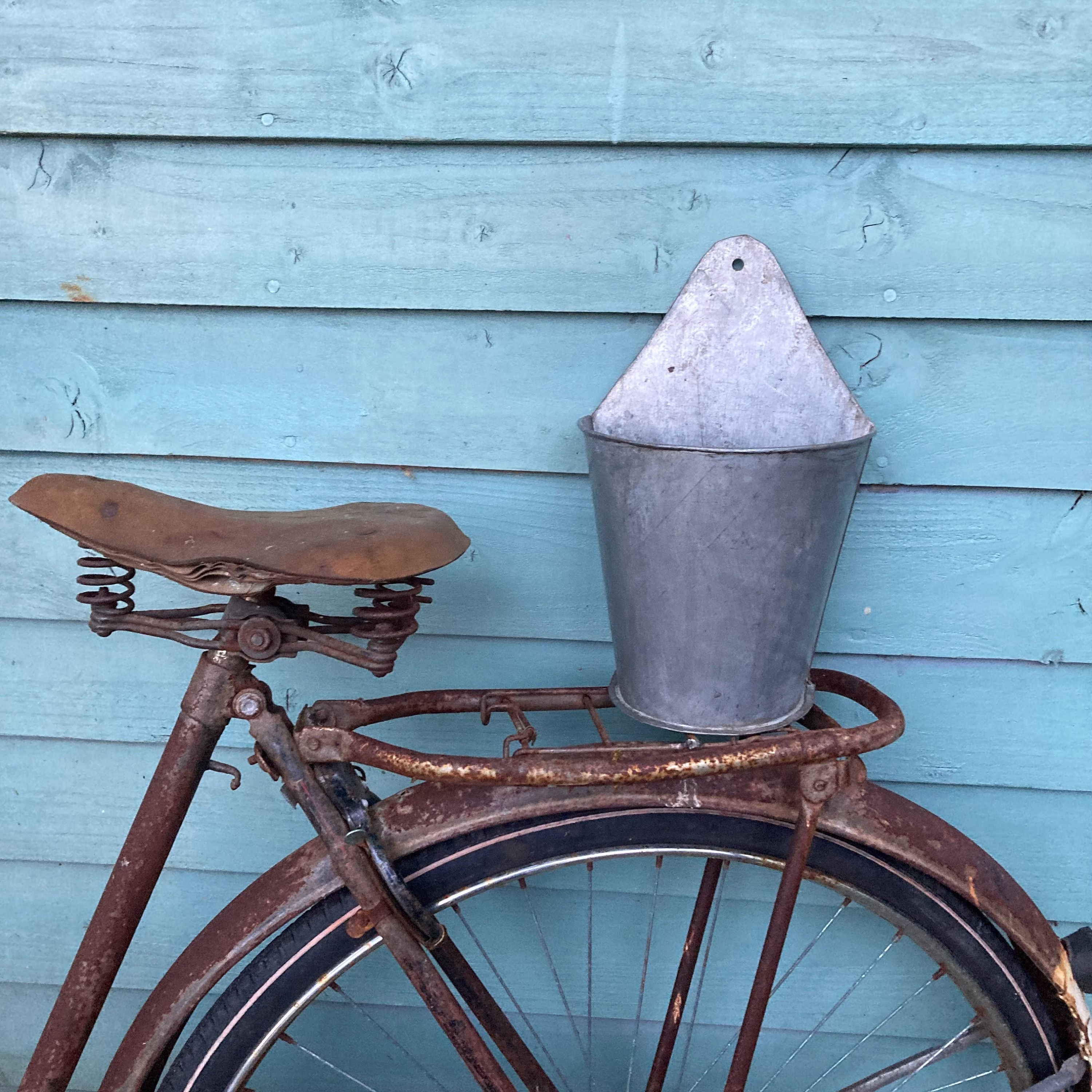 Vintage Metal Garden Pots, Planters, Galvanised, Vintage Items, Home Decor, Gardenalia, For The Garden