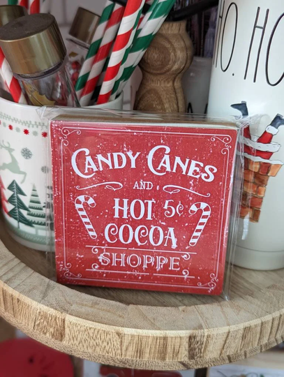 Christmas Tiered Tray Decor/ Seasonal Wooden Mini Farmhouse Signs. Decor. Signs