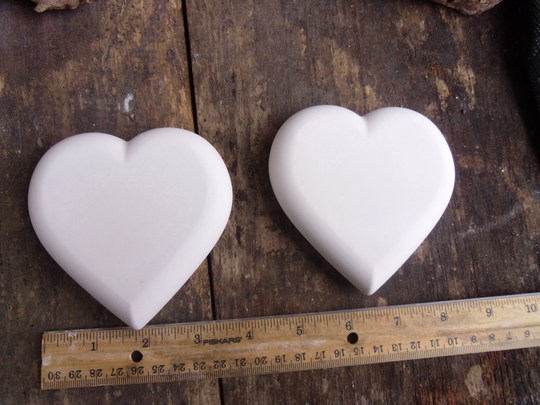 2 Heart Mandala Blank Stones 4