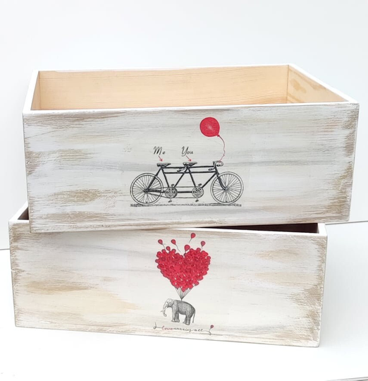 Best Quality Eco Crate Natural Wood Christmas Wooden Box Pine Wood Memory Bearer Toy Box Organizer