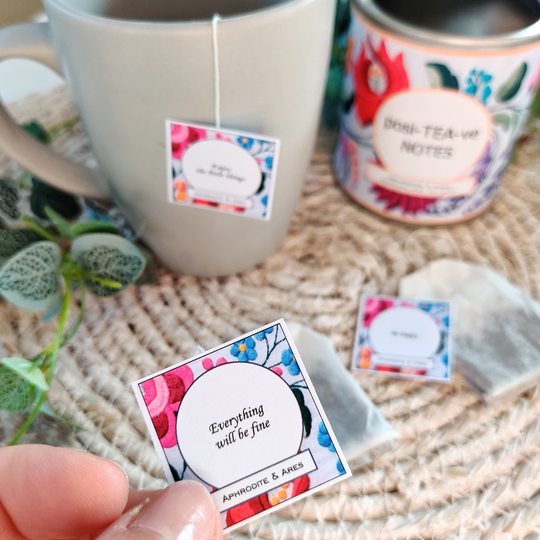Personalised Tea With Positive Notes