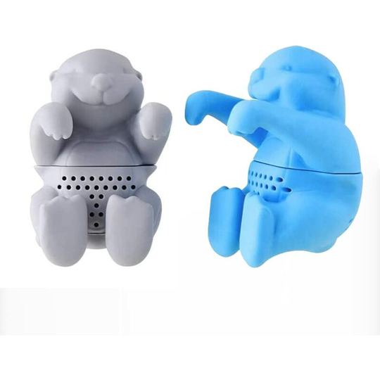 100% food grade silicone tea infuser (set of 2 otter)