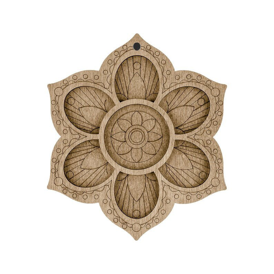 Bead Organizer With Needle Magnet, Wooden Bead in The Form Of A Flower, Beadwork Accessory Case, Box For Beads, Sorting Tray