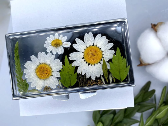 7 Day Pill Box, Pill Case, Weekly Organizer, Flowers Case Cute, Large Container