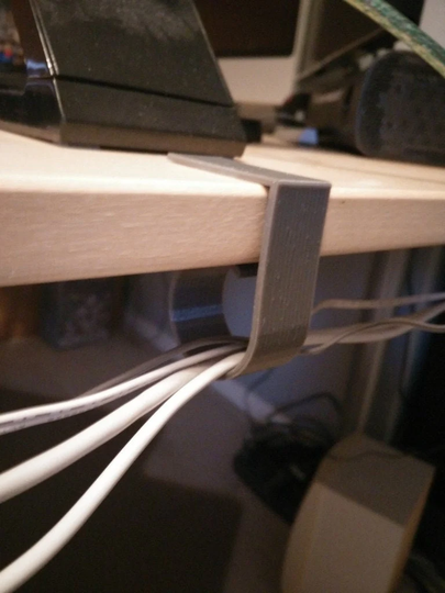 Desktop Cable Organizer For Ikea Galant Series & Others. Compatible With 20mm Thick Desktops