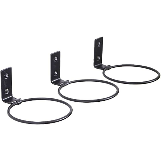 3 Pcs Folding Wall Mounted Flower Pot Holder Ring, Metal Wall Ring Holder with Screws, Planter Hooks for Holding Flower Pots (4 Inches)