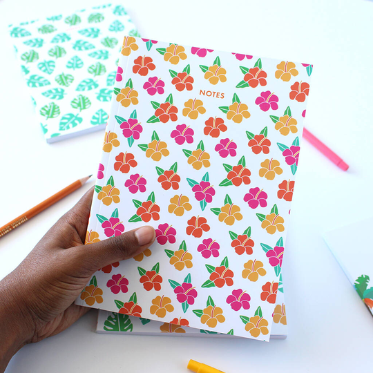 Hibiscus Flower Tropical Notebook