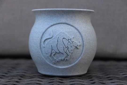 Astrology Cactus Planter, Taurus Zodiac Sign, Great For Succulent/Cactus