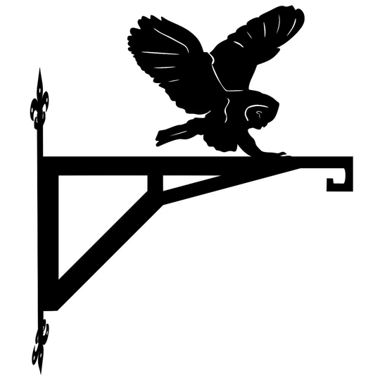 Owl Flying Modern Contemporary Hanging Bracket