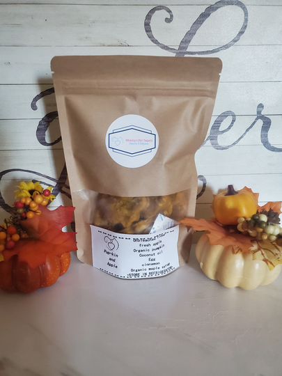 Pumpkin & Apple Dog Treats - Organic Gourmet Pet Artisan Biscuits