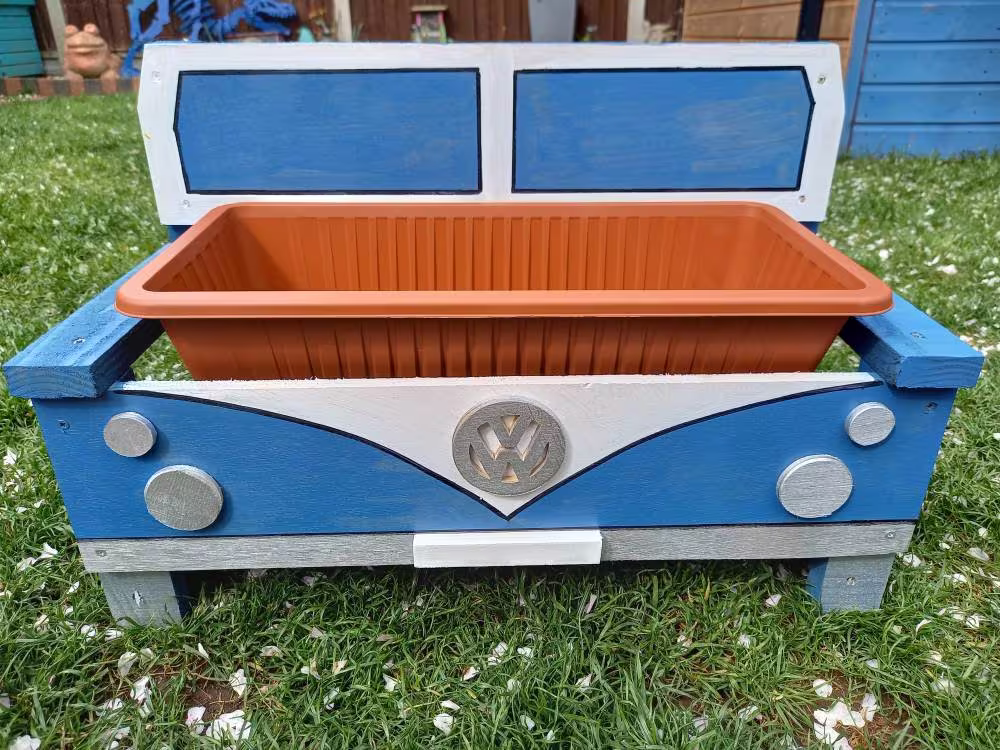 Campervan Themed Garden Planter