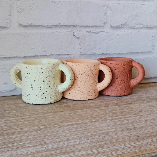 Set Of 3 Neutral Mini Planters Flower Pot Holder Planter Home Decoration Decor Thank You Gift Present Mother's Day Kids Minimalism