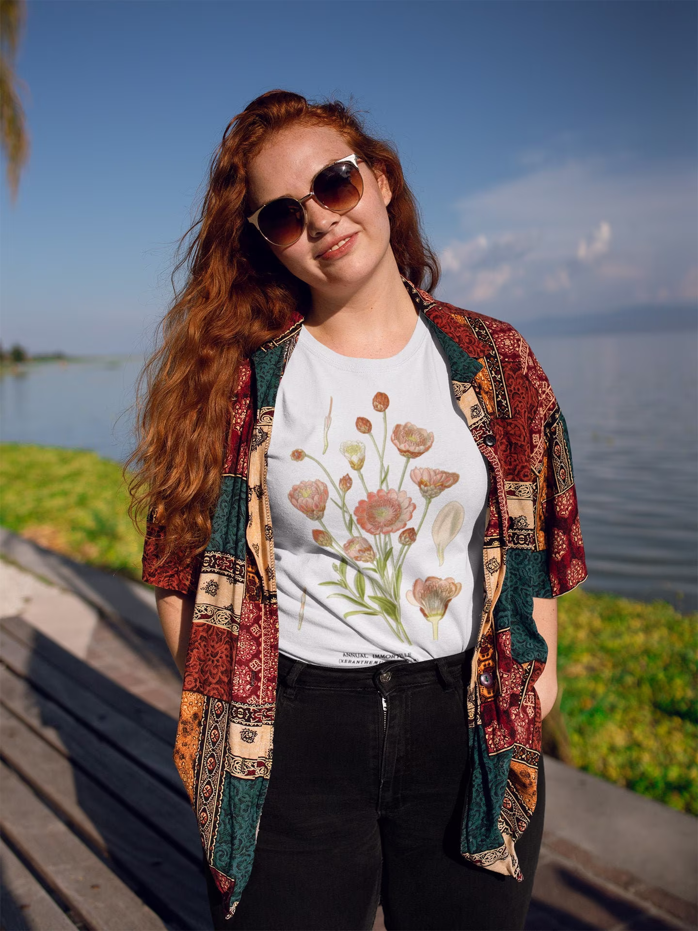 Immortelle | 1896 - Unisex Organic T-Shirt, Vintage Style Botany T-Shirt, Floral T-Shirt