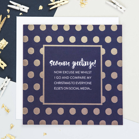 'Seasons Greetings' Funny Christmas Card