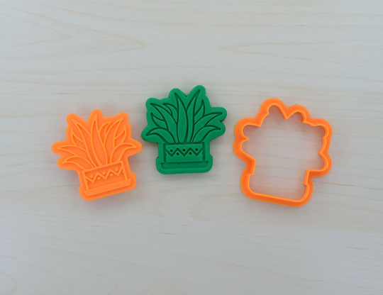 Cactus Cookie Cutters & Stamps Set 100 - 779