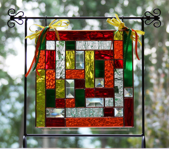 I'm Falling For You-stained Glass Autumn/Fall Seasonal Panel