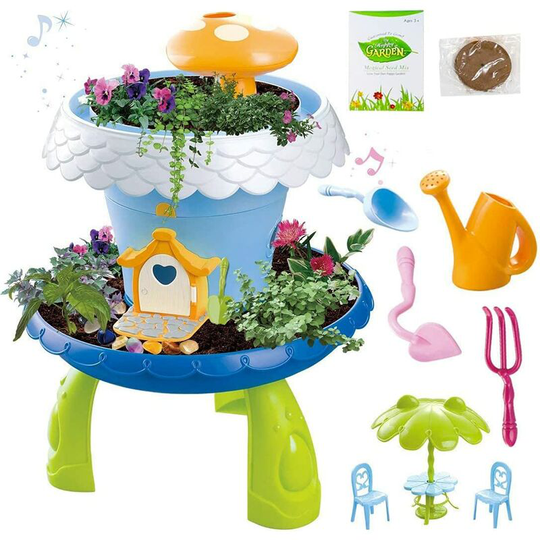 Fairy Tale Little Magic Cottage Kids Mini Garden Plants Game Including Seeds and Accessories